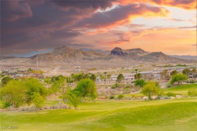 Elevated above the 4th hole in gated Sorrento at Lake Las Vegas on Reflection Bay Golf Club in Nevada - for sale on GolfHomes.com, golf home, golf lot