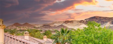 Elevated above the 4th hole in gated Sorrento at Lake Las Vegas on Reflection Bay Golf Club in Nevada - for sale on GolfHomes.com, golf home, golf lot