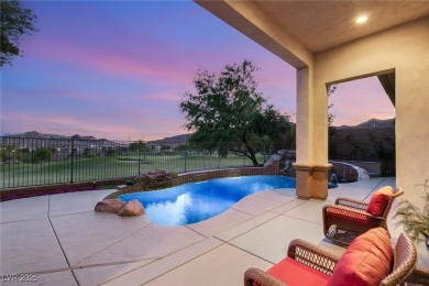 Elevated above the 4th hole in gated Sorrento at Lake Las Vegas on Reflection Bay Golf Club in Nevada - for sale on GolfHomes.com, golf home, golf lot