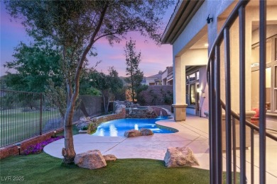 Elevated above the 4th hole in gated Sorrento at Lake Las Vegas on Reflection Bay Golf Club in Nevada - for sale on GolfHomes.com, golf home, golf lot