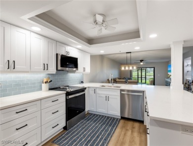 Stunning waterfront and golf course views are included with this on Kelly Greens Golf and Country Club in Florida - for sale on GolfHomes.com, golf home, golf lot