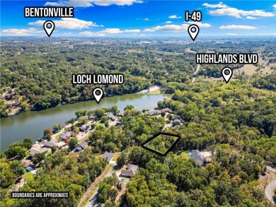 Close to Lake Loch Lochmond, Tiree Park and boat launch, and on Bella Vista Country Club - Highlands in Arkansas - for sale on GolfHomes.com, golf home, golf lot