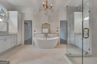 LAKEFRONT LIVING with over 180' of Lake Kedron views and on Canongate At Flat Creek Club in Georgia - for sale on GolfHomes.com, golf home, golf lot