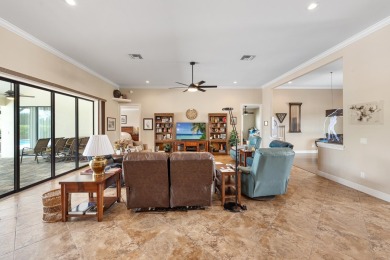 This exceptional waterfront pool home located in the on Sun n Lake Golf and Country Club in Florida - for sale on GolfHomes.com, golf home, golf lot