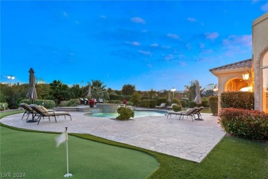 This single-story home's 6,104-square-foot floor plan features on Badlands Golf Club in Nevada - for sale on GolfHomes.com, golf home, golf lot