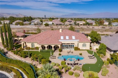 This single-story home's 6,104-square-foot floor plan features on Badlands Golf Club in Nevada - for sale on GolfHomes.com, golf home, golf lot