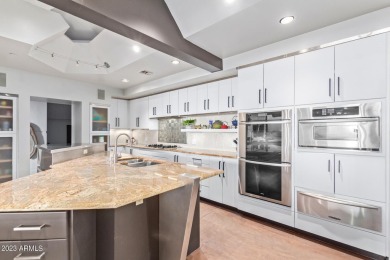 This contemporary home offers exceptionally elevated & stunning on Desert Mountain Golf Club - Renegade Course in Arizona - for sale on GolfHomes.com, golf home, golf lot