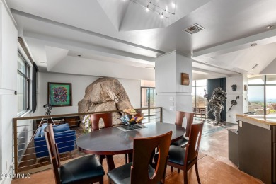 This contemporary home offers exceptionally elevated & stunning on Desert Mountain Golf Club - Renegade Course in Arizona - for sale on GolfHomes.com, golf home, golf lot