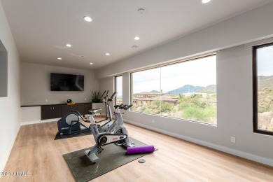 This contemporary home offers exceptionally elevated & stunning on Desert Mountain Golf Club - Renegade Course in Arizona - for sale on GolfHomes.com, golf home, golf lot