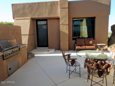 This contemporary home offers exceptionally elevated & stunning on Desert Mountain Golf Club - Renegade Course in Arizona - for sale on GolfHomes.com, golf home, golf lot