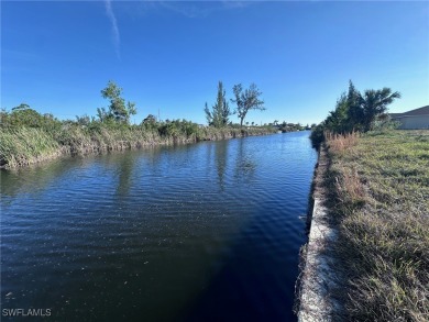 SEAWALL IN PLACE!!! Great waterfront building lot located in on Burnt Store Golf Club in Florida - for sale on GolfHomes.com, golf home, golf lot