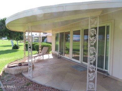 Golf view plus terrific floor plan! Lots of living and loads of on Sun City Lakes West and East in Arizona - for sale on GolfHomes.com, golf home, golf lot