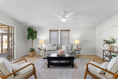 A clean, bright, and inviting manufactured home offering on Lakes of Lady Lake Golf Course in Florida - for sale on GolfHomes.com, golf home, golf lot