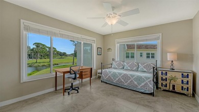 Rarely available 3-bedroom end unit featuring sweeping golf on Palm Aire Country Club of Sarasota in Florida - for sale on GolfHomes.com, golf home, golf lot