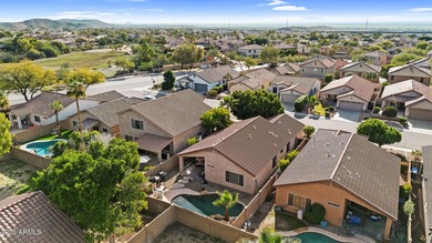 This Ahwatukee Foothills home boasts a pebble-tech pool, 3 on Club West Golf Club in Arizona - for sale on GolfHomes.com, golf home, golf lot