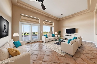 VALLEY AND STRIP VIEWS ~ Sought after 2,334 Sq. Ft. WINDSOR on Highland Falls Golf Club in Nevada - for sale on GolfHomes.com, golf home, golf lot