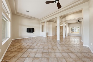 VALLEY AND STRIP VIEWS ~ Sought after 2,334 Sq. Ft. WINDSOR on Highland Falls Golf Club in Nevada - for sale on GolfHomes.com, golf home, golf lot