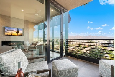 Step inside this beautiful 10th-floor penthouse at Optima on Kierland Golf Club in Arizona - for sale on GolfHomes.com, golf home, golf lot