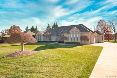 This Gorgeous Brick Ranch w/ oversized 3 car attached garage on Metamora Country Club in Michigan - for sale on GolfHomes.com, golf home, golf lot