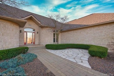 This Gorgeous Brick Ranch w/ oversized 3 car attached garage on Metamora Country Club in Michigan - for sale on GolfHomes.com, golf home, golf lot