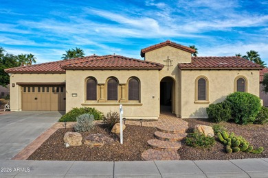 Exquisitely sited, this DISTINCTIVELY BEAUTIFUL LAKE FRONT GOLF on Trilogy Golf Club At Vistancia in Arizona - for sale on GolfHomes.com, golf home, golf lot