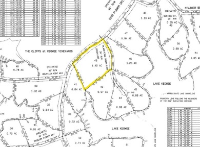 A diamond in the rough!  This diamond shaped, gently sloping lot on The Cliffs At Keowee Vineyards Golf Club in South Carolina - for sale on GolfHomes.com, golf home, golf lot