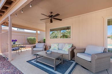 Welcome to this cozy home in Sun Lakes! This beautifully updated on Palo Verde Golf and Country Club in Arizona - for sale on GolfHomes.com, golf home, golf lot