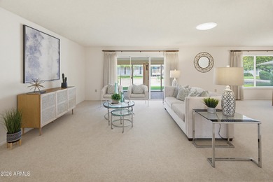 Enter through a charming iron-gated private courtyard that sets on Pebblebrook Golf Course in Arizona - for sale on GolfHomes.com, golf home, golf lot