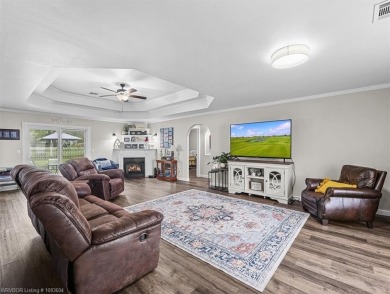 A gorgeous, cozy 2,236 sqft 3-bedroom, 2.5 Bath home sits on 1 on Wolf Ridge Golf Course in Oklahoma - for sale on GolfHomes.com, golf home, golf lot