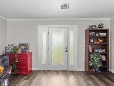 A gorgeous, cozy 2,236 sqft 3-bedroom, 2.5 Bath home sits on 1 on Wolf Ridge Golf Course in Oklahoma - for sale on GolfHomes.com, golf home, golf lot