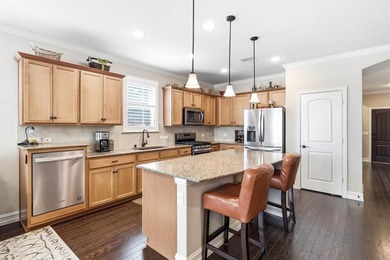 Striking Abbeyville Model located on a corner lot in the vibrant on Frisco Lakes Golf Course in Texas - for sale on GolfHomes.com, golf home, golf lot