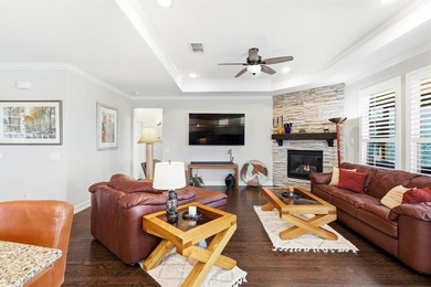 Striking Abbeyville Model located on a corner lot in the vibrant on Frisco Lakes Golf Course in Texas - for sale on GolfHomes.com, golf home, golf lot