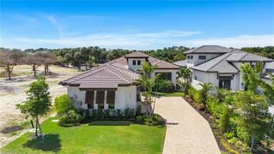 Step into this stunning custom residence by Gulfshore Homes, set on Miromar Lakes Golf Club in Florida - for sale on GolfHomes.com, golf home, golf lot