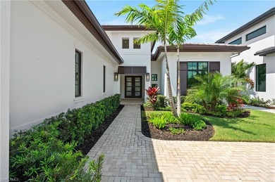 Step into this stunning custom residence by Gulfshore Homes, set on Miromar Lakes Golf Club in Florida - for sale on GolfHomes.com, golf home, golf lot