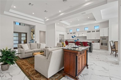 Step into this stunning custom residence by Gulfshore Homes, set on Miromar Lakes Golf Club in Florida - for sale on GolfHomes.com, golf home, golf lot