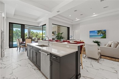 Step into this stunning custom residence by Gulfshore Homes, set on Miromar Lakes Golf Club in Florida - for sale on GolfHomes.com, golf home, golf lot