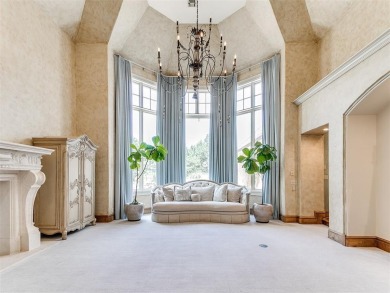 Welcome to this stately 5-bedroom, 5-bathroom custom-built home on Gaillardia Country Club in Oklahoma - for sale on GolfHomes.com, golf home, golf lot
