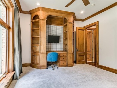 Welcome to this stately 5-bedroom, 5-bathroom custom-built home on Gaillardia Country Club in Oklahoma - for sale on GolfHomes.com, golf home, golf lot