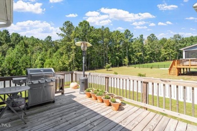 Step into this beautifully crafted, 5BR/4BA gem, ideal for on The Preserve At Jordan Lake Golf Club in North Carolina - for sale on GolfHomes.com, golf home, golf lot