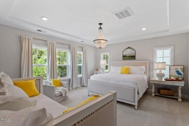 Step into this beautifully crafted, 5BR/4BA gem, ideal for on The Preserve At Jordan Lake Golf Club in North Carolina - for sale on GolfHomes.com, golf home, golf lot