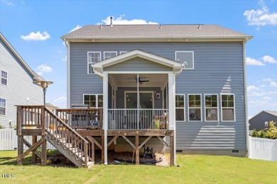 Step into this beautifully crafted, 5BR/4BA gem, ideal for on The Preserve At Jordan Lake Golf Club in North Carolina - for sale on GolfHomes.com, golf home, golf lot