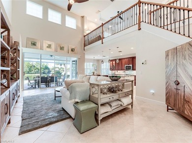 Enjoy breathtaking sunsets and a stunning lake view from this on Shadow Wood Country Club in Florida - for sale on GolfHomes.com, golf home, golf lot