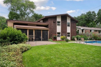 This classic mid-century modern home makes a dramatic statement on Brookview Golf Course - Brookview in Minnesota - for sale on GolfHomes.com, golf home, golf lot