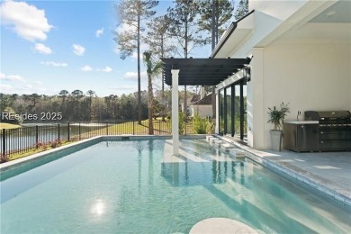 Experience effortless luxury in the heart of Bluffton's private on Hampton Hall Club in South Carolina - for sale on GolfHomes.com, golf home, golf lot