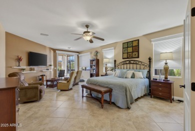 Charming home w/stone facade + extended paver front courtyard on Arizona Traditions Golf Club in Arizona - for sale on GolfHomes.com, golf home, golf lot