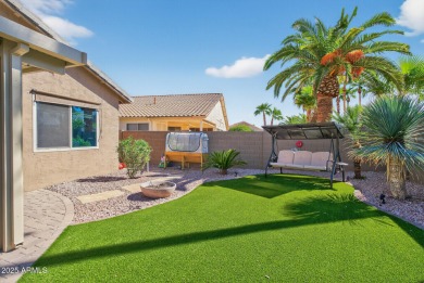 Charming home w/stone facade + extended paver front courtyard on Arizona Traditions Golf Club in Arizona - for sale on GolfHomes.com, golf home, golf lot