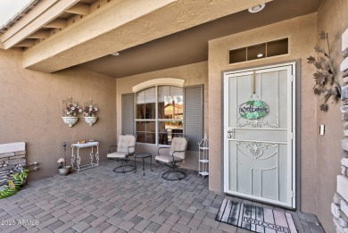 Charming home w/stone facade + extended paver front courtyard & on Arizona Traditions Golf Club in Arizona - for sale on GolfHomes.com, golf home, golf lot