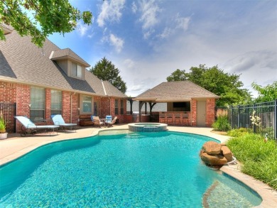 Elegant Home in Gated Golf Course Community with Backyard Oasis! on Fairfax Golf Club in Oklahoma - for sale on GolfHomes.com, golf home, golf lot