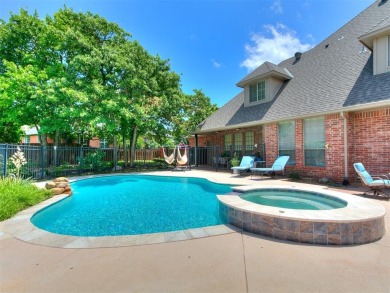 Elegant Home in Gated Golf Course Community with Backyard Oasis! on Fairfax Golf Club in Oklahoma - for sale on GolfHomes.com, golf home, golf lot