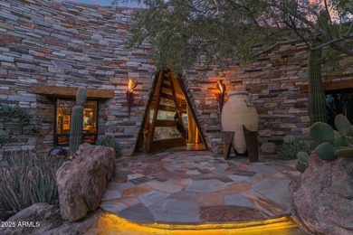 This stunning custom home, designed by renowned architect Shelby on The Boulders Resort Golf Club in Arizona - for sale on GolfHomes.com, golf home, golf lot